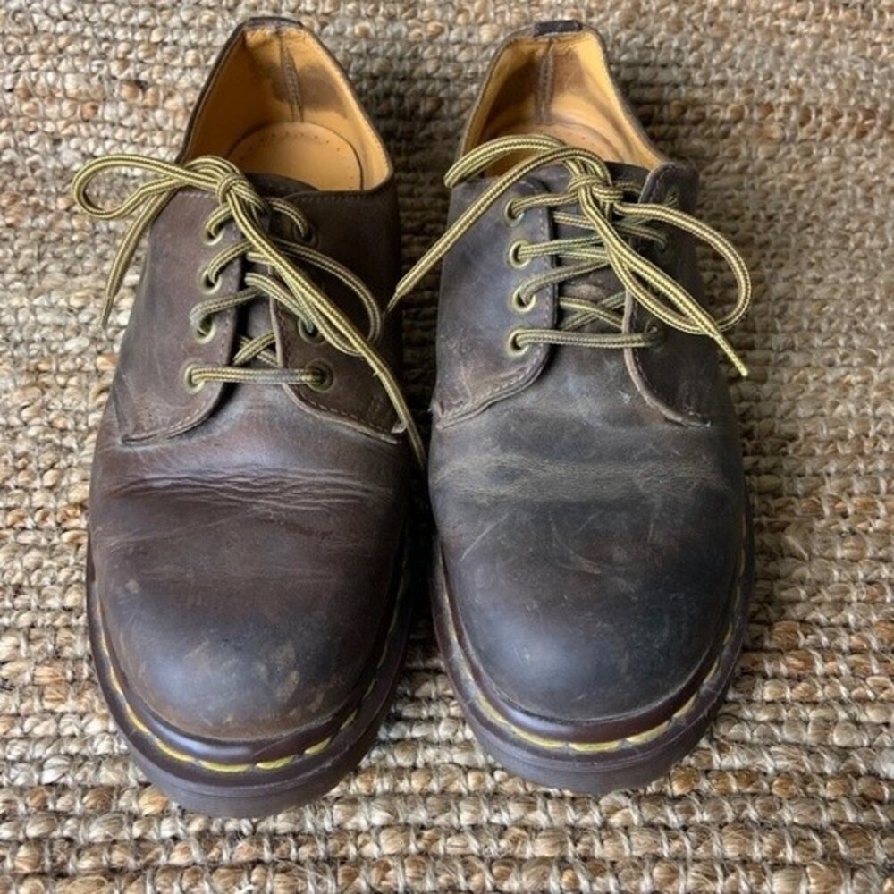 Dr‎ Martens Shoes Men Size 7 US The Original Air Cushion Made In England Brown